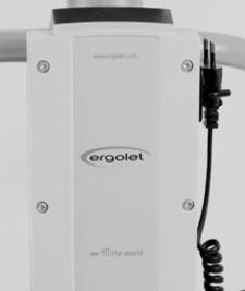 2.4 Laddning Stålyften är försedd med batterier som kräver regelbunden uppladdning. Ergolet/Pernova rekommenderar att stålyften sätts på laddning varje natt eller när lyften inte används.