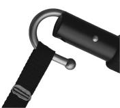 1.7 Montering av lyftselar Lyften är utrustad med lyftbyglar utvecklad till Ergolets lyftselar. Ergolets lyftselar har 4-6 lyftband och är designade till lyftkrokar större än ø 8mm.