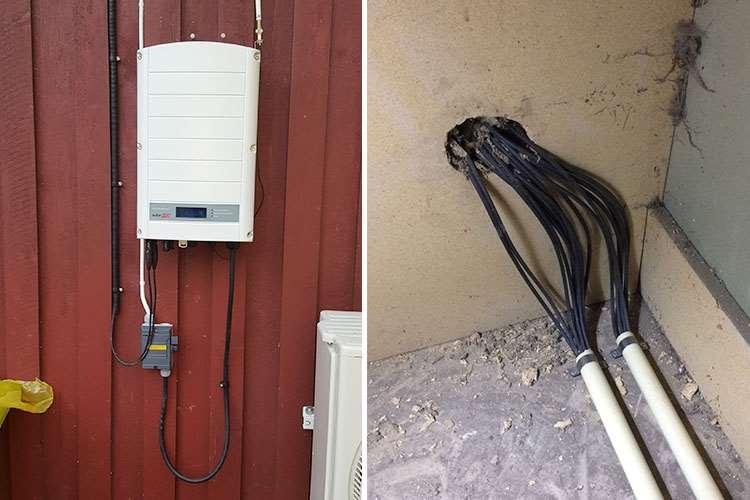 Produkt- och effektgarantier i all ära men dåligt utfört montage / elinstallation kan saboterar allt Finns många slarviga montage!