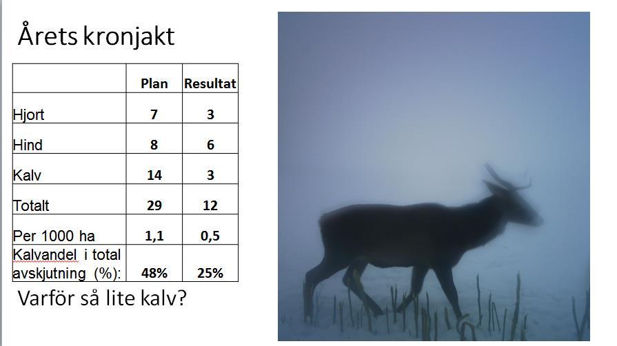 Södra Vi Sköteselområde Protokoll Samrådsmöte 2018-02-21 7 ÄlgOBS Älgobsen är det bästa hjälpmedel vi har för att uppskatta älgstammens storlek och förändringar.