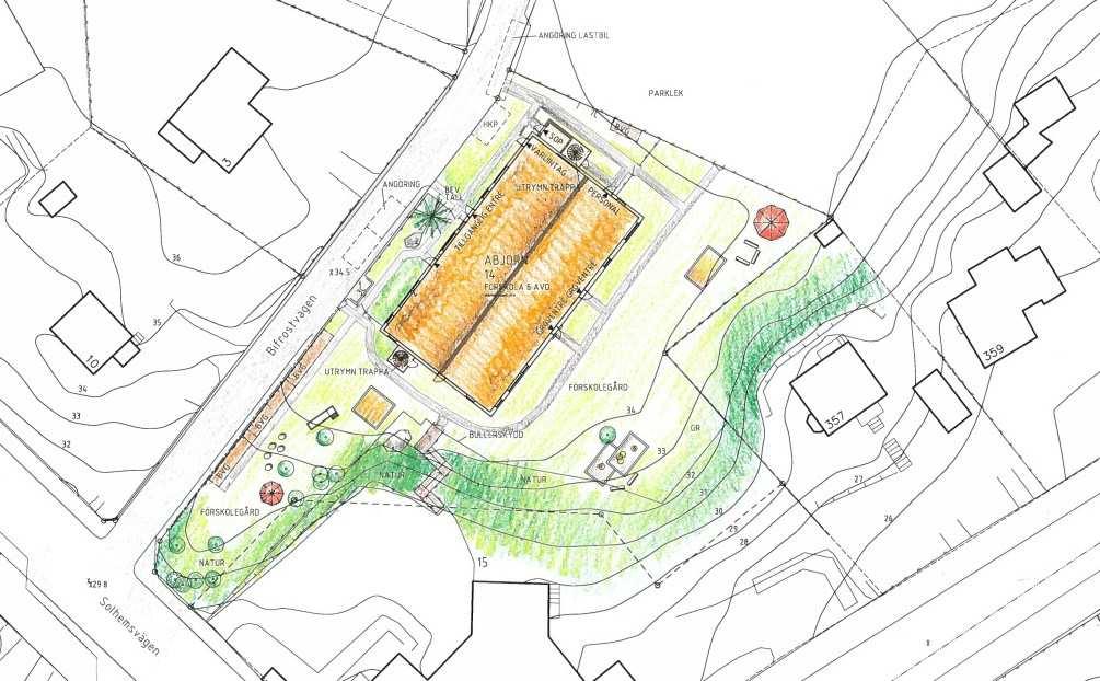 Sida 4 (8) Planförslaget Placering och utformning I dagsläget finns ingen byggnad på fastigheten.