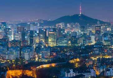 Besök även små mysiga tehus eller se på den mäktiga utsikten från höga Seoul Tower. 8 april Till havs I dag får vi chansen att njuta av fartygets faciliteter hela dagen.