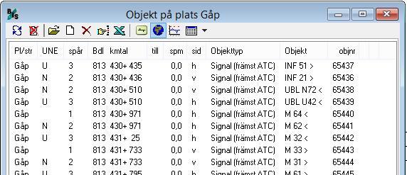 Sida 9 Förändrad visning av objekttext Signal (främst ATC) visas med