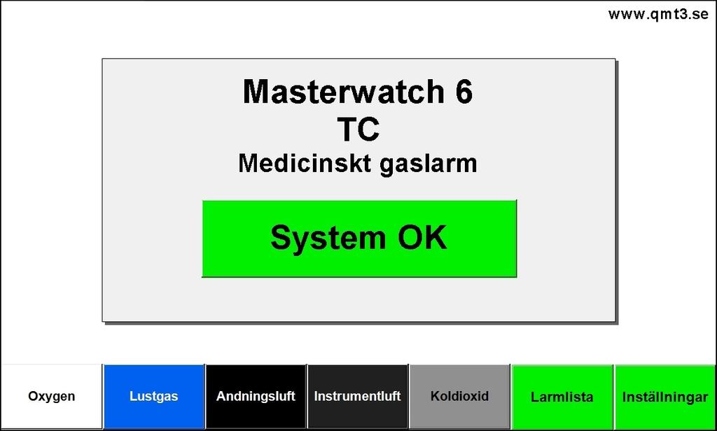 Inledning Masterwatch 6 TC är ett enkelt mångsidigt larmsystem som övervakar en mängd olika utrustningar från Qmt.