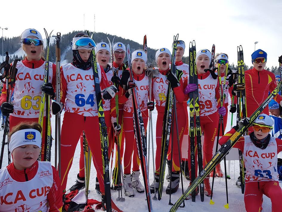 Korta stafetten: Dorothea Petersson (sittande), Hedvig Lindqvist, Allan Wahlström, Agnes Jansson Gripemo, Frida Jansson, Frida Melin, Linnéa Nordström, Axel Rustas, Amanda Fredriksson, Anton Fredin,