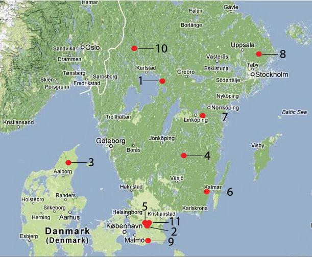 Material och metod Urval av bestånd till undersökningen Kraven för bestånden var att de skulle vara en praktisk plantering och minimum 15 år gammalt.
