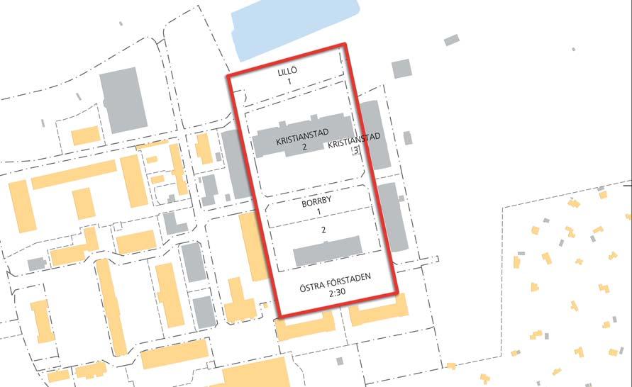 Bakgrund En gemensam ansökan om ny detaljplan för den östra delen av det före detta Regementsområdet inkom 2011-01-07 från de tre fastighetsägarna Ystads Industrifastigheter, Ystads kommun och