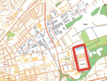 för köryta. Grönstruktur Området förslås få både offentliga och privata grönytor. För övrigt föreslås gaturummen trädplanteras i stadsmässig karaktär.