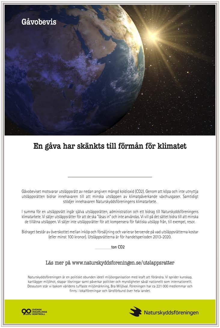KLIMATPÅVERKAN En av vår verksamhets mest betydande miljöaspekter är transporter.