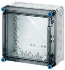 Tomkapsling med transparent lock Mi 0220 Inbyggnadsmått B 275 x H 275 x D 119 mm Max.