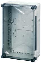 Tomlåda Med transparent lock med gångjärn Mi 9 Inbyggnadsmått B 275 x H 425 x D 150 mm Max.