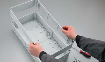 Systemdesign Mi Fördelare 150 600 Modulär kapslingssystem i raster på 150 mm 150 1 6 kapslingsstorlekar: 150 x mm, x mm, 450 x mm, 600 x mm, 600 x 450 mm and 600 x