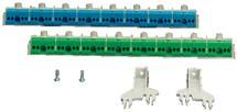 FP FC 24 PE- och N-plint Per PE/N 3 x mm², 12 x 4 mm², Cu För låda med 2 x 12 TE FIXCONNECT -snabbanslutningsplint, plintteknik se fliken Teknik N separerbar, för 2 olika potentialer Med