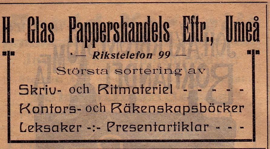 Kungsgatan 73 1898 Glas