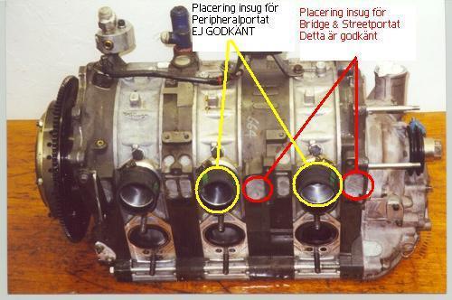 - Topplocket skall härröra från en serieproducerad motor eller vara grundhomologerad. Ventilstorlek enligt grundhomologeringshandling. Tillförande av material till topplocket med t.ex.