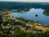 Bilden visar en idéskiss från White Arkitekter. Åsens hagar Tre tomter ämnade för hästgårdar finns kvar.