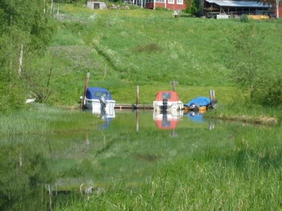 Bossån som en del av Siljans nivå visar sig t ex i att båtplatser finns ända uppe i Limholen (Fig. 28).