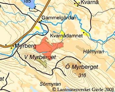 Myrberget Bodens kommun Markägare: SCA Status: Avverkningsanmält 2007-11-09 Areal: 57 ha Inventerat: 2008-06-05 Området skärs igenom av en ravin, som genomgående håller mycket höga naturvärden.
