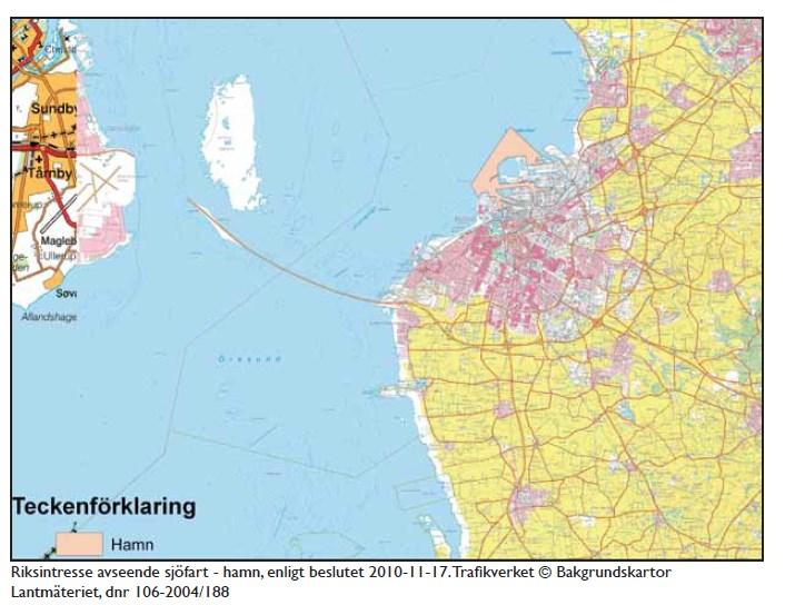 avseende trafikslag syns i turkos färg. Fig.