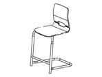 EFG CLASSROOM STOLAR EFG Classroom stolar. Formpressad sits och rygg i björkfanér natur eller HPL (12 standardfärger). Lackerat stålrörsstativ (3 färger), 2 olika sittdjup, i flera olika höjder.