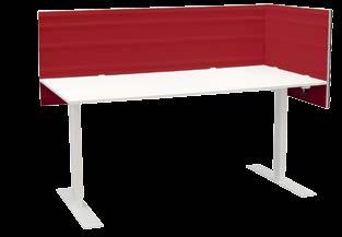 Produkt Mått B, H mm Pris, kr Ljudabsorberande bordsskärm 600x600 (400 mm över bordet) 2 180