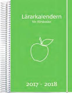 Plastficka och flyttbara flikar. 90 1253 18, Lärarkalendern Förskolan Kalender med omslag i PP-plast, gummiband.