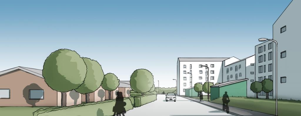 Planförslaget möjliggör att centrumverksamhet får finnas inom planområdet vilket ger möjlighet att etablera närservice eller annan lämplig verksamhet om efterfrågan finns eller uppstår i framtiden.