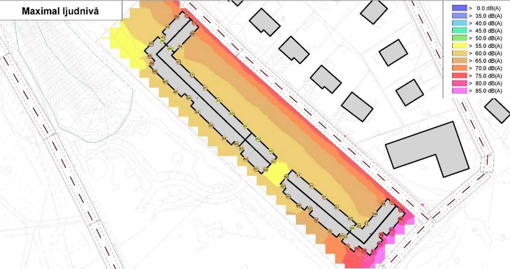 Solinstrålning Solstudier har genomförts för att se hur den befintliga bebyggelsen påverkas av den tillkommande bebyggelsen samt hur solförhållandena på den nya bostadsgården till de nya bostadshusen