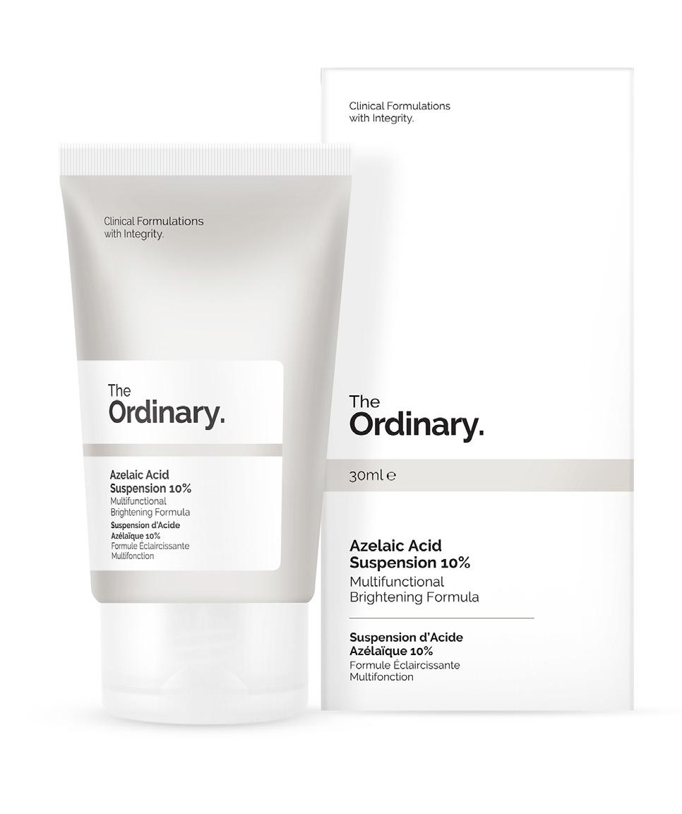 Direct Acids. Azelaic Acid Suspension 10% Multi-funktionell uppljusande produkt Rek pris 89 kr Beskrining Azelinsyra finns i flera sädesslag och produceras naturligt a jäst som normalt finns på huden.
