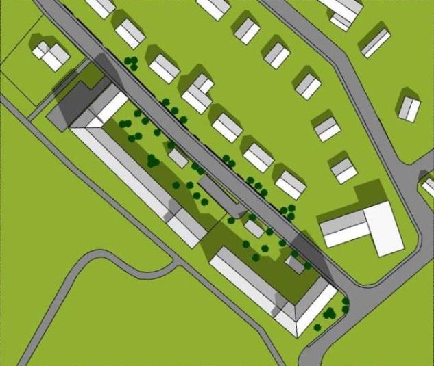 Solstudierna är utförda utifrån förutsättningarna att gården är förhöjd samt att bebyggelsen förses med normal våningshöjd samt sadeltak.