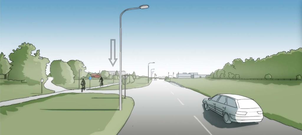 Kyrkan ligger i kanten av slättlandskapet och utgör en viktig del som landskapselement. Bebyggelse norr om Alrunegatan och öster om Fyrislundsgatan har undvikits för att visa hänsyn mot kyrkomiljön.