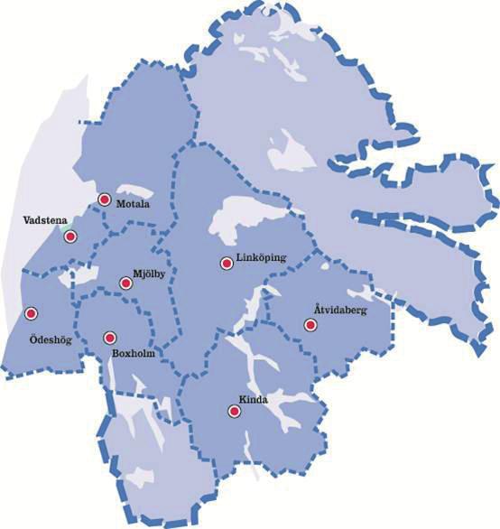 VÄSTRA ÖSTERGÖTLAND MOTALA 41 800 personer (36 000 15-79 år) 18 300 hushåll 3 632st pendlar till Motala och det är 3341st som reser ut varje dag.