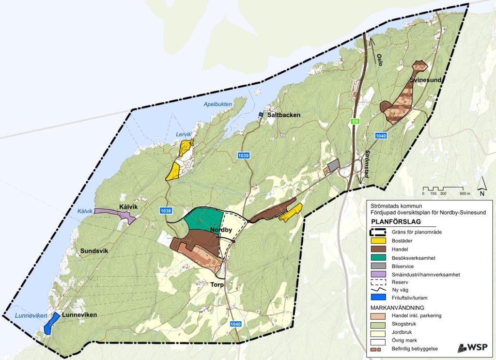1. Uppdrag och syfte WSP Samhällsbyggnad i Karlstad har av Strömstads kommun fått i uppgift att ta fram en fördjupad översiktsplan för Nordby-Svinesund.