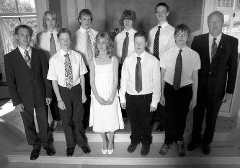 Från vänster: Tommy Tillander Pontus Quarfordt, Alexander Lindblom, Matilda Sörvik, Vilhelm Engström,