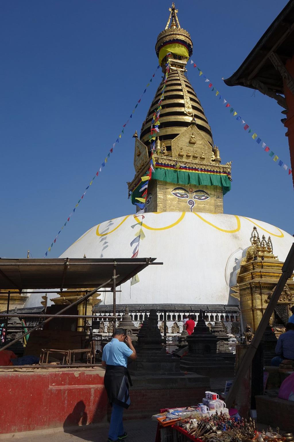 22 oktober. Sightseeing Katmandu Swayambhunath Dagen började med sightseeing i Katmandu.