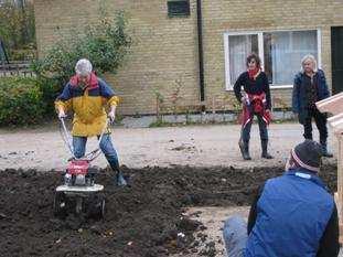 Sida 2 av 5 Höst 2008 Under hösten arbetade vi med att förbereda skolgårdsdagen den 21 oktober då alla barn och vuxna i klasserna F-5 (6) skulle hjälpas åt med att genomföra första delen av projektet.