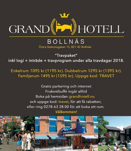 BOLLNÄSTRAVET TRIVSELBANAN - VÄRLDSREKORDBANAN KOMMANDE TÄVLINGSDAG Onsdag 1 februari Lunchtrav med V4 Första start kl