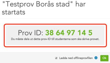 finns. Provets offlinefil do ps till provets namn och har fila ndelsen.