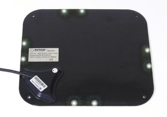 PTC AED SKÅPVÄRMARE ROTAID - PTC AED skåp värmaren är en värmare med en inbyggd regulator baserad på 24V genom att använda en 230 / 110Volt transformator för säker användning och enkel anslutning.