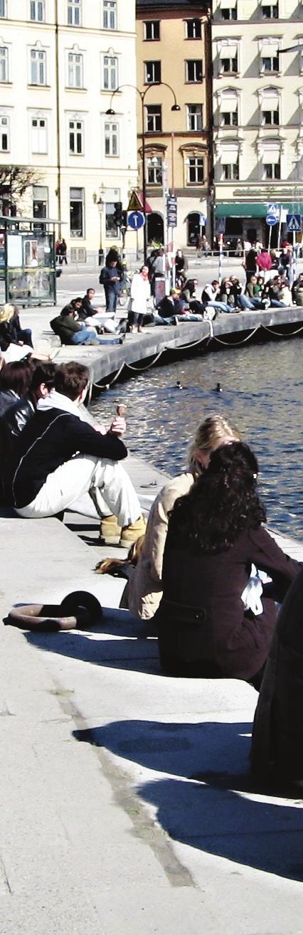 5. Rekreation Under denna rubrik behandlas frågan om Slussens vistelsevärden, i vilken mån man vill stanna och vistas, sitta och vila på platsen.