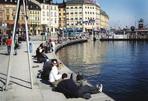 olika Slussens platser används