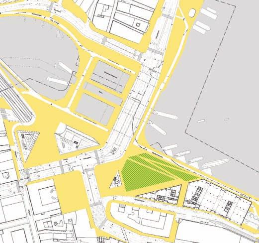 Planförslaget Rekration Det finns tre större vistelseytor i planförslaget, varav två är torg som i princip finns idag och en är en ny park som inte finns idag.