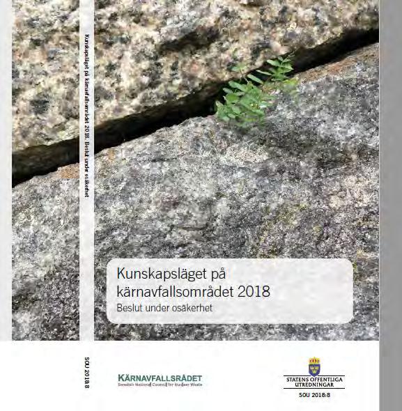 Kunskapslägesrapport 2018 1. Begrepp och etik kring beslut under osäkerhet 2.