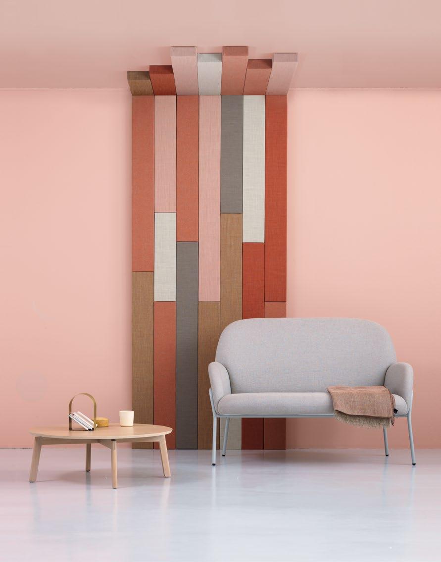 Timber Timber är en minimalistisk ljudabsorberande modul som kan kombineras på många olika sätt.