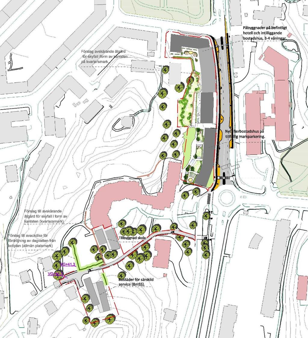 1 Bakgrund och syfte Det pågår detaljplanearbete för att bland annat möjliggöra fler bostäder i Lunden, väster om Danska vägen, mellan Kärralundsgatan och Ingeborgsgatan.