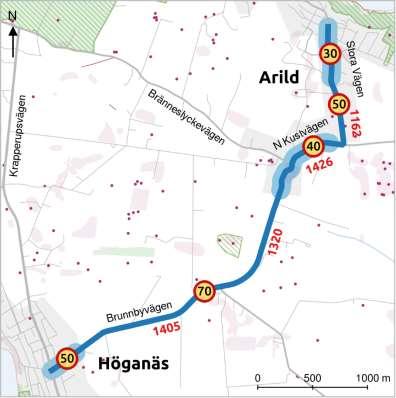 Arild-Nyhamnsläge Berörda kommuner: Höganäs kommun Objektsid för kartreferens: 46 Öppet för trafik: Mellan 2021 och 2023 Ungefärlig kostnad: 21 miljoner kronor varav kommunen står för hälften.