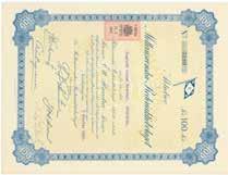 Nr Beskrivning Utrop Pris Köp 89 Lindholmens Verkstads AB, 500 kr, 1919, Göteborg, dek/bild, VF 300 90 Kristianstads Rederi AB, 500 kr, 1919, Kristianstad, VF 300 91 Mellansvenska Rederi AB, 100 kr,