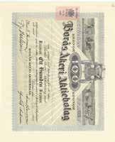 Wiklunds Maskin & Velocipedfabrik, 500 kr, 1935, Stockholm, VF 200 127 Wigelius Motorer AB, 100 kr, 1909, Stockholm, bild, VF 200 128 Scania Vabis AB, 1000 kr, 1917, Södertälje, VF 400 129 Scania