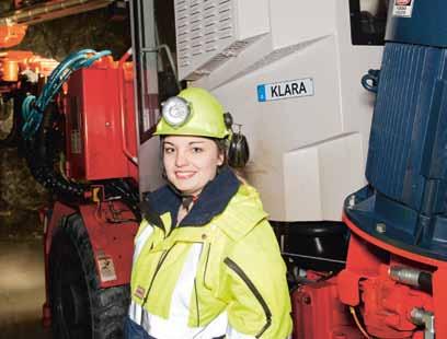 A DANNEMORA JÄRNMALMSPRODUKTION FÖRBEREDANDE ARBETEN Arbetet har även omfattat installation av nya pumpstationer på 350 meter och 460 meter och kraftförsörjning till dessa.