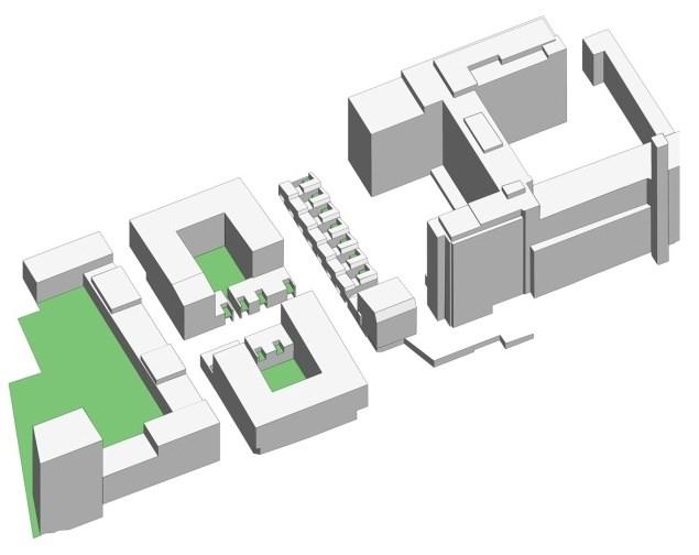 Illustration : Rosenbergs arkitekter Modellbild.